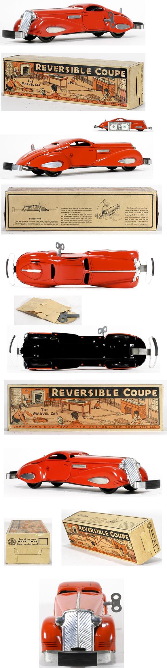 1936 Marx, Reversible Coupe (The Marvel Car) in Original Box